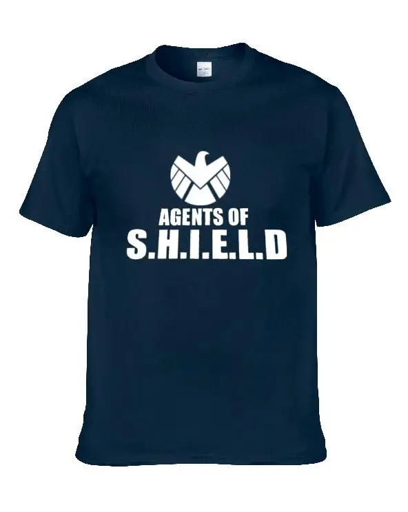 Агенты Marvel s.h.i.e.l. D. Футболка со щитом мужские хлопковые футболки футболка фильм