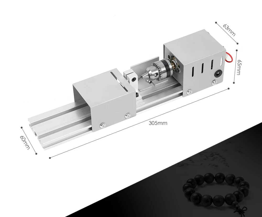 DC12-24V 96 Вт мини токарный станок бисер машина по дереву DIY токарный станок стандартный набор с силовой резкой резец по дереву токарный станок