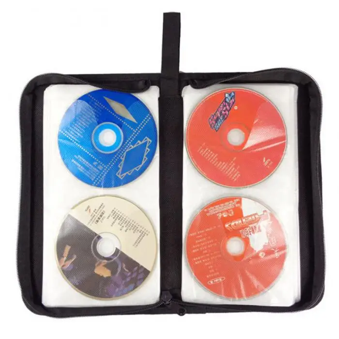 80 шт. CD DVD VCD держатель диска альбом переносная папка кошелек чехол для хранения сумка органайзер CSL2018