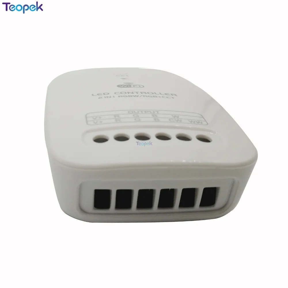 Wi Fi RGBW RGB + CCT 2 в 1 светодиодный контроллер для 5050 светодиодной ленты 9 24 голосовой