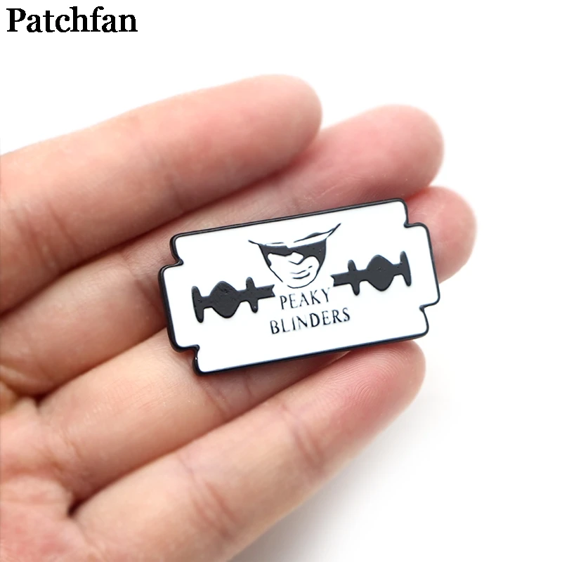 Patchfan Peaky BLINDER металлические цинковые эмалированные булавки трендовая медаль para рюкзак рубашка одежда сумка броши значки для мужчин и женщин A2137