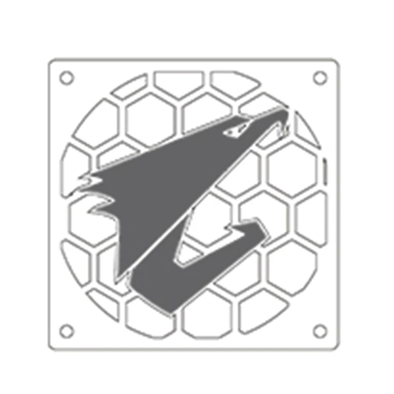 ESLOTH прозрачный пользовательских компьютерных Чехлы для вентиляторов 12/14 см GTX ROG шасси персонализированные декоративные веера защитную крышку