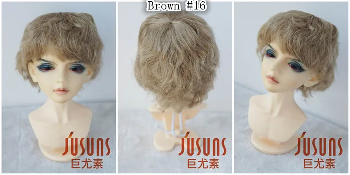 JD043 1/6 1/4 1/3 короткий курчавый BJD парики для YOSD MSD SD легкое кудрявое синтетическое волокно 6-7 дюймов 7-8 дюймов 8-9 дюймов аксессуары для кукол