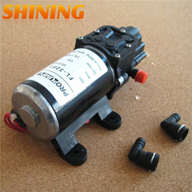 Самовсасывающий мини диафрагменный Электрический насос 80psi 12 В бытовой для