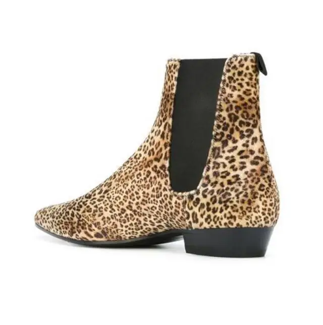 Мужские ботильоны из натуральной кожи леопардовые ботинки 2017|shoes fashion|shoes qualityshoes