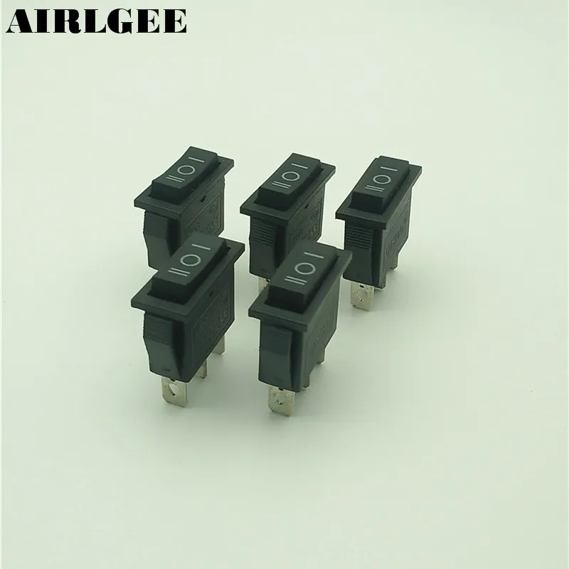 5 шт. AC250V 15A 3 Pin SPDT вкл./ВЫКЛ./ВКЛ. положения защелкивающийся в лодке кулисный