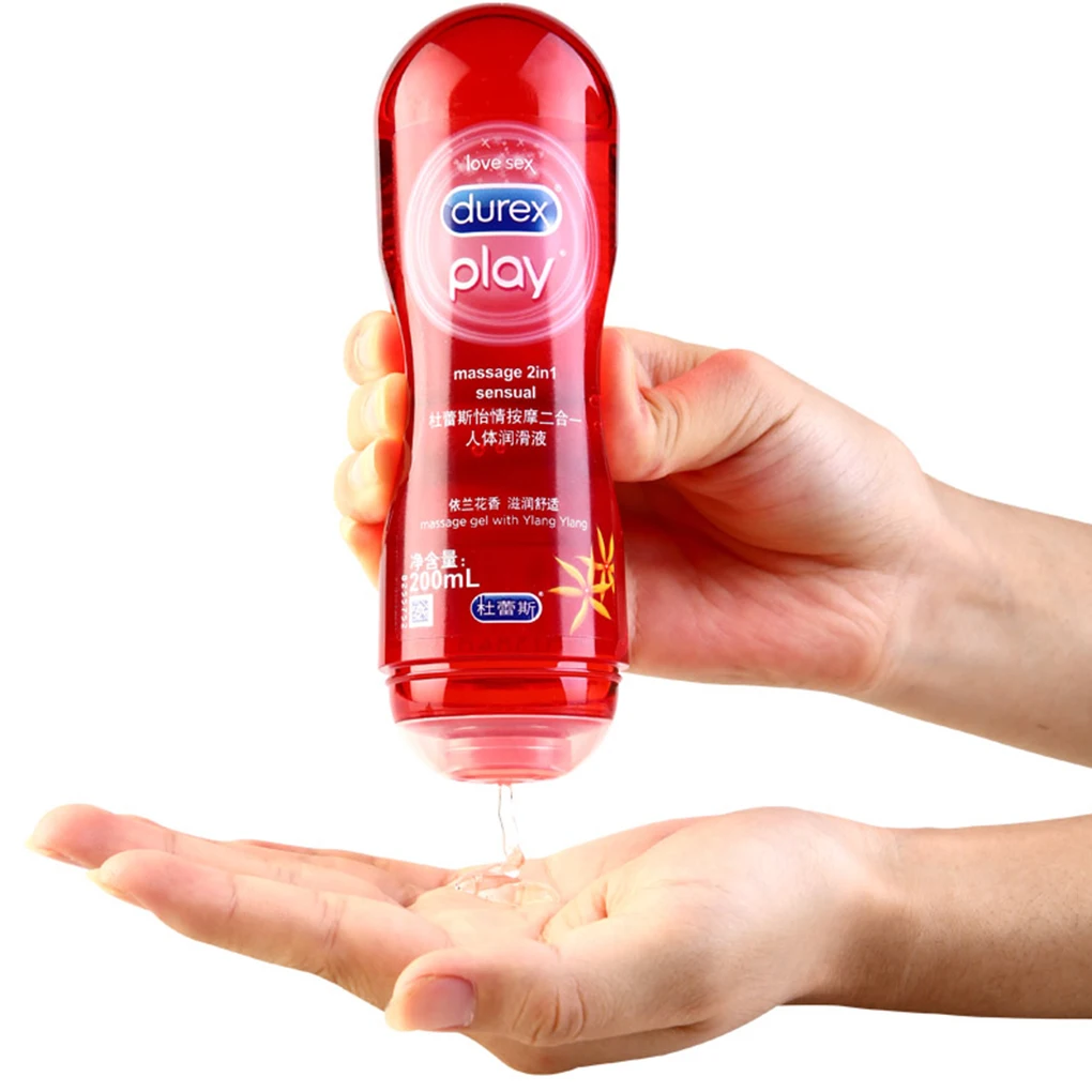 Durex 200 мл Массажная смазка на водной основе для секса алоэ вера иланг интимные