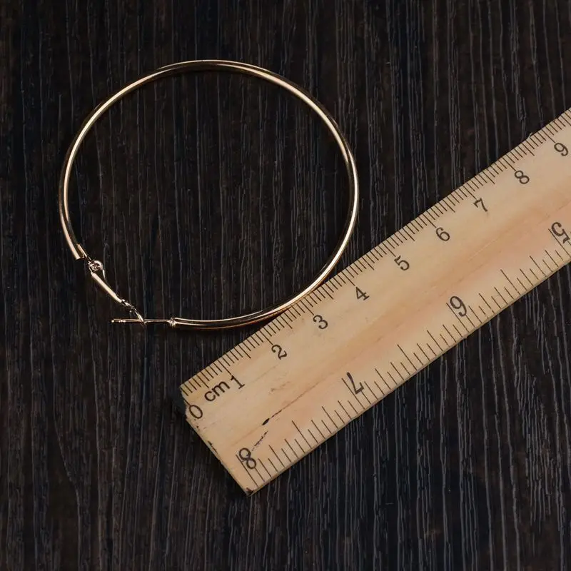 Лидер продаж серьги-кольца большие гладкие знаменитости Марка петли серьги для