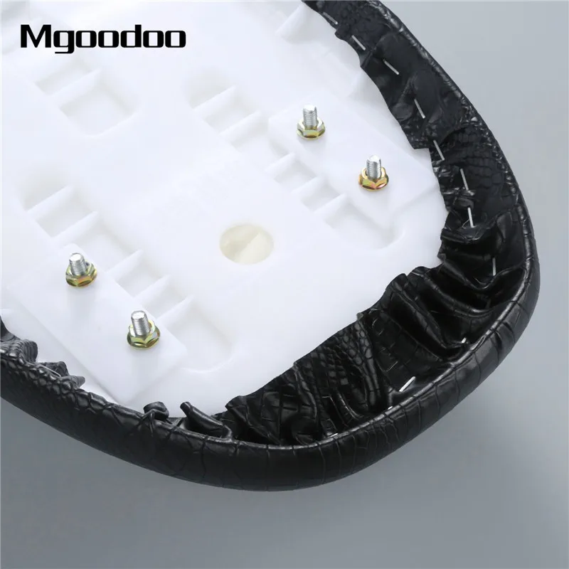 Mgoodoo Crocodile Motorcycle Cafe Racer Seat Custom Vintage Hump Saddle Flat Pan Retro Fit For KAWASAKI Suzuki GS Honda CB |