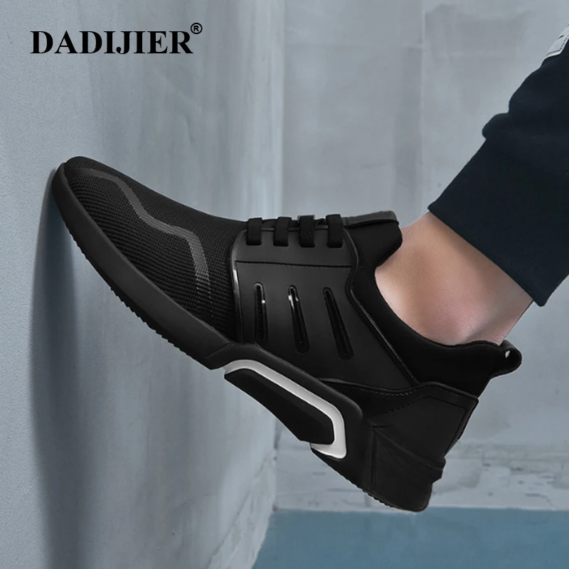 DADIJIER/2018 новые брендовые модные черные мужские кроссовки повседневная обувь на