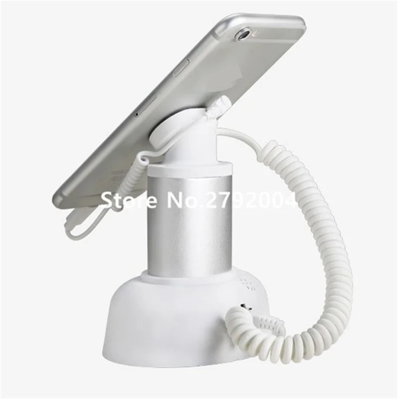 10 pcs/lot cell phone anti theft sticker magnetic pull box cable alarm sensor charging security display holder stand
