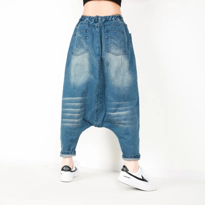 Женские свободные джинсы новинка весны 2019 индивидуальные большого размера