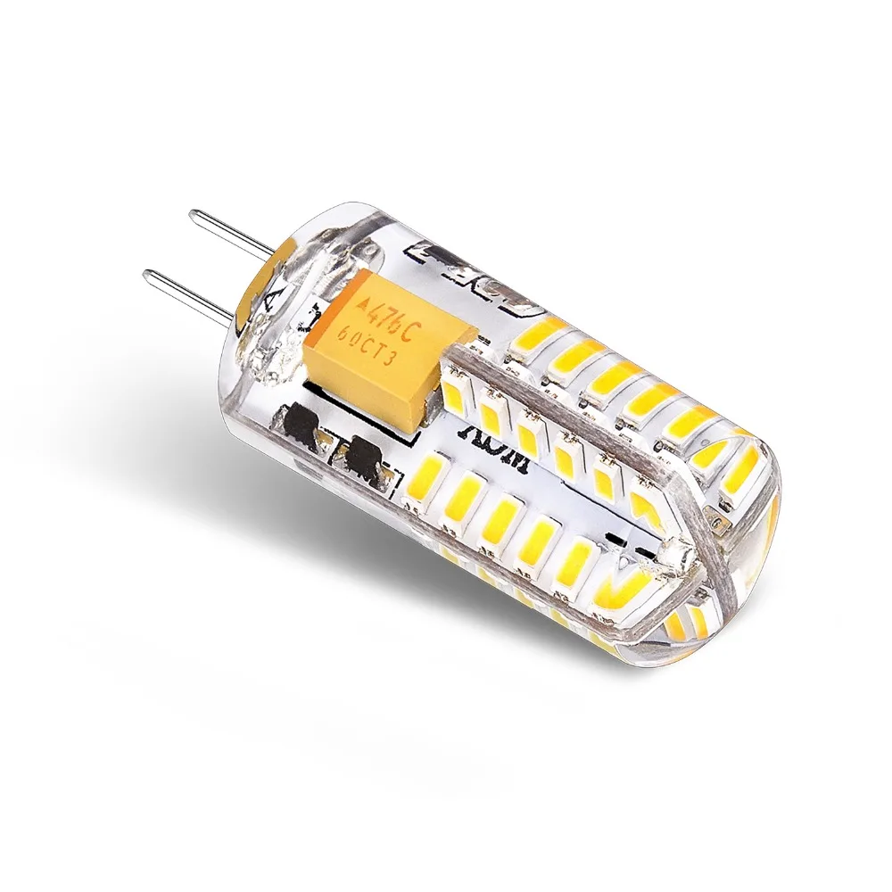 Самые низкие цены 12V Мини G4 светодиодный лампы smd3014 2,5 Вт 48 Светодиодный s огни силикона заменить 20 Вт галогенная лампа для Люстра-прожектор