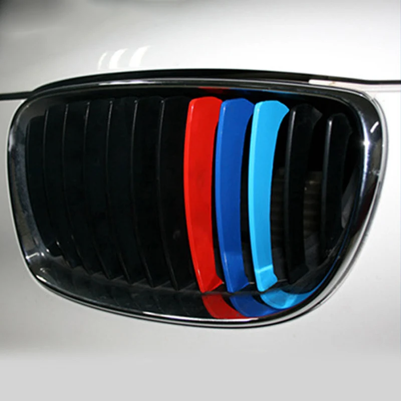 Набор/3 шт. красный синий и темно-синий наклейка на решетку Подходит для BMW M3 M5 M6 E46