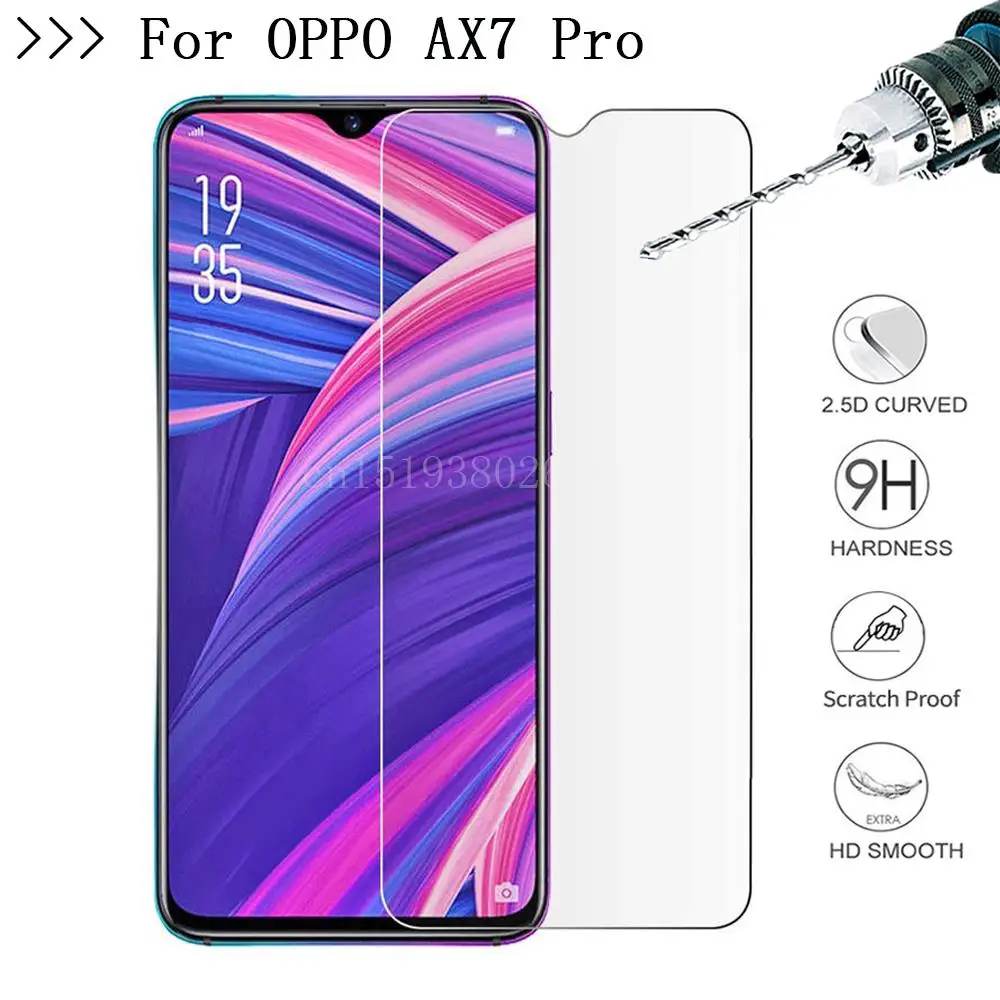 Закаленное стекло для OPPO AX7 Pro Защитное экрана 2.5D 9H Премиум Защитная пленка из