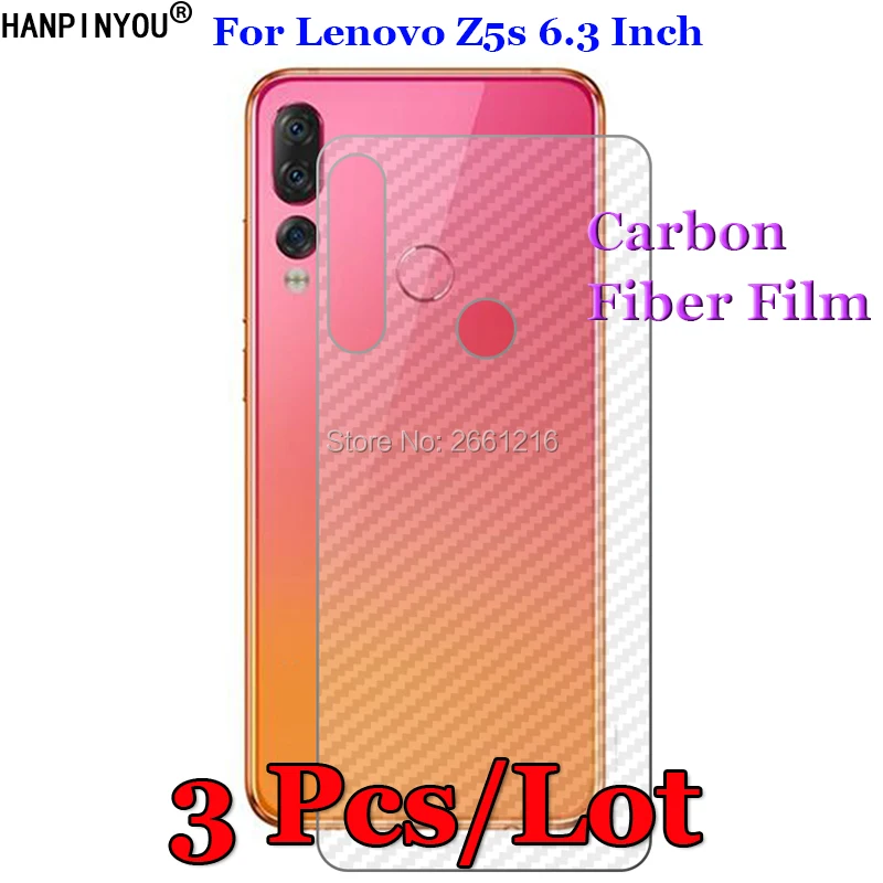 3 шт./лот для Lenovo Z5s 6 &quot3D Нескользящая прозрачная защитная пленка из углеродного