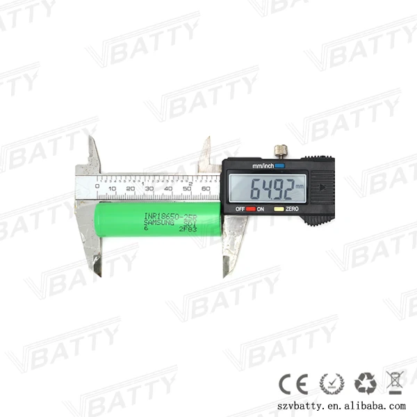 INR18650-25R 18650 2500mah 30A литий-ионный аккумулятор Горячая Распродажа 25R Аккумулятор для электронной сигареты vv режим(1 шт