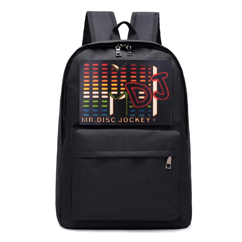 Intelligent Voice Control Cool Flashing Light Backpack For Teenager School Bags Weekend Travel Nylon Laptop | Багаж и сумки