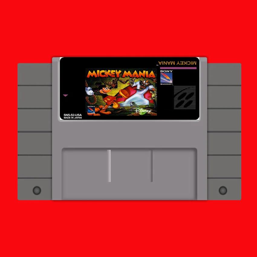 

Mickey Mania Big Sale 16 bit Big Gray Game Card For USA NTSC Game Player