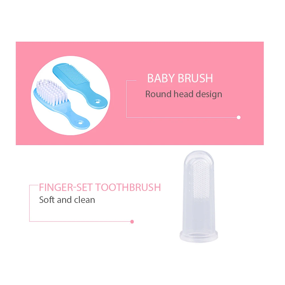 Kids Baby Care Kit Multifunction Newborn Nail Trimmer Thermometer Scissor Infants Cute Grooming Toiletry Kit Baby Nail Care Set images - 6
