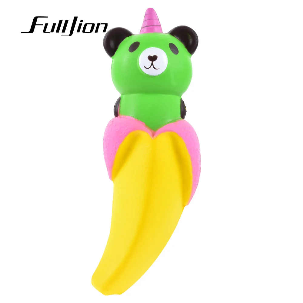 Fulljion Squishy медленный рост банан медведь Забавный Squishe Новинка кляп игрушки стресс
