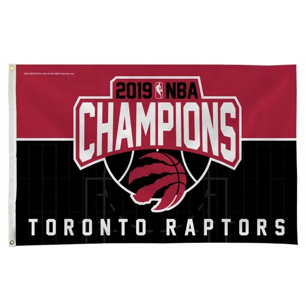 Пользовательский флаг 90*150 см Toronto Raptors 2019 Финал чемпионов флаг|Флаги баннеры и