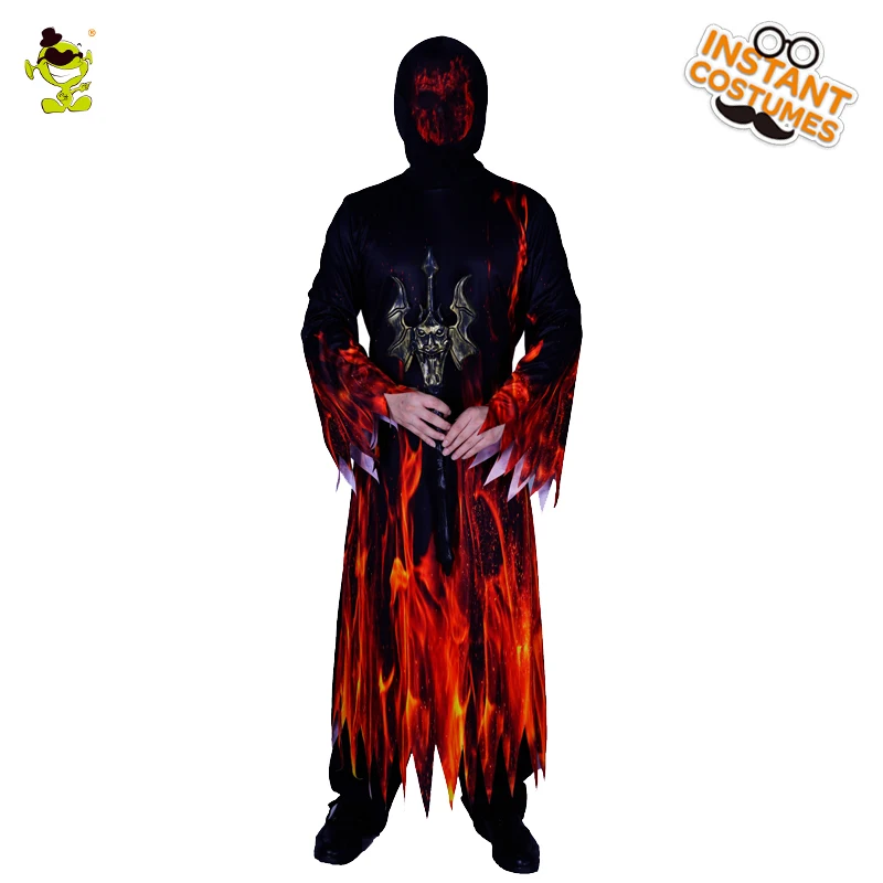 Мужской костюм на Хэллоуин с огнем костюмы для косплея карнавальвечерние Пурим
