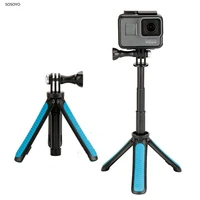 portable mini tripod extension selfie stick handheld monopod for gopro hero 7 6 5 4 3 xiaomi yi sjcam action camera accessories
