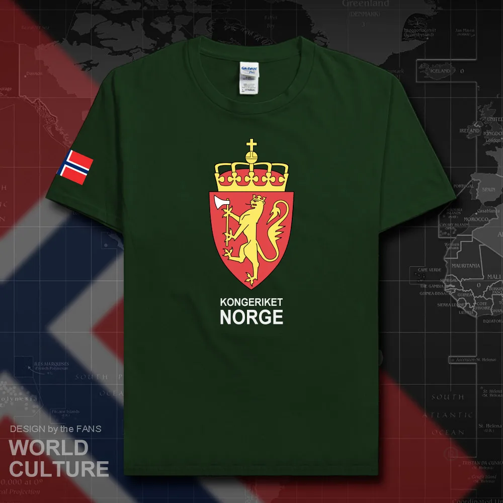 Норвежские Norge мужские футболки модные 2018 Джерси национальной команды хлопковая