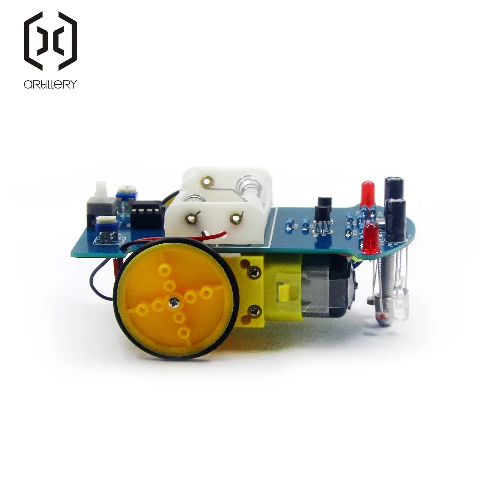 D2-1 DIY Набор умный отслеживающий автомобильный комплект D2-1 Запчасти для полицейского патрульного автомобиля электронное производство DIY умный автомобиль Сделай Сам электронный набор