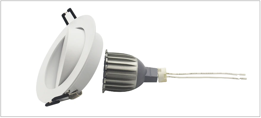 Hinnixy GU10 MR16, двойные кольца, круглый светодиодный светильник, потолочное крепление, основание, 90 мм, отверстие, 85-265 в, вращающийся луч, домашнее освещение