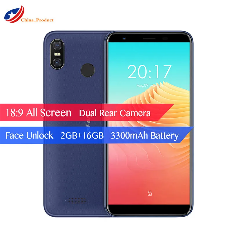 Чехол-накладка Ulefone S9 Pro 5 ''HD + мобильный телефон Dual core 4G Android 8 1 MTK6739 4 ядра 2 Гб