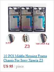 Средний Корпус рамка Шасси для sony Xperia XA F3111 F3112 F3115 ЖК-экран передняя рамка запасные части