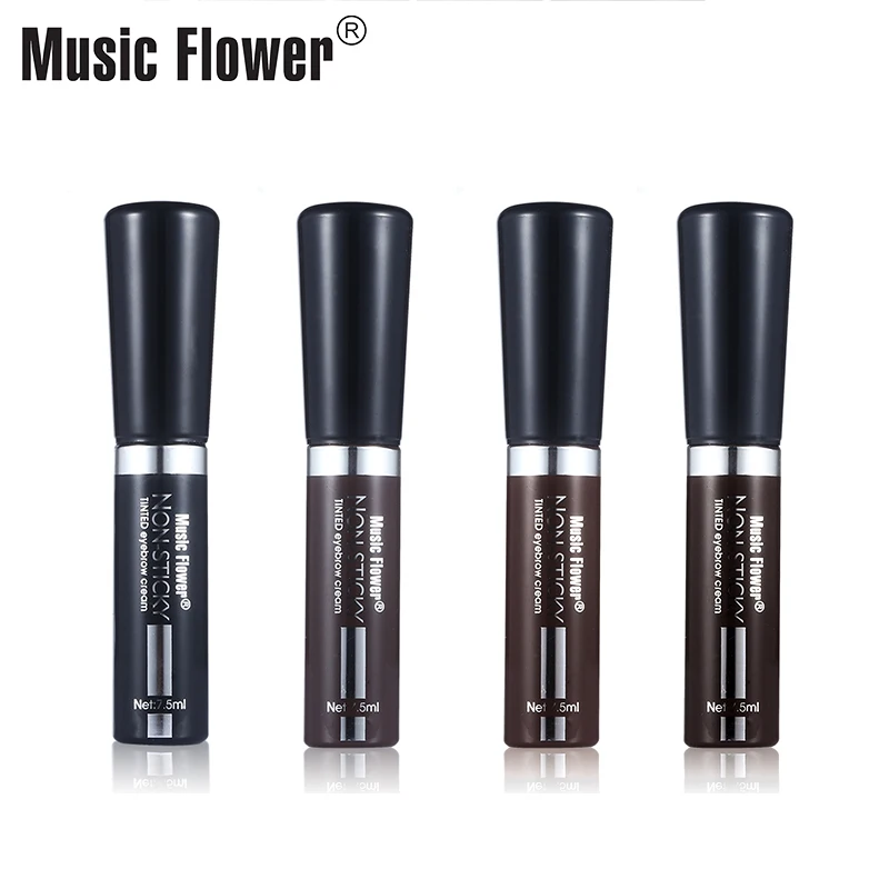 Music Flower антипригарный тонированный крем для бровей долговечный Натуральный гель