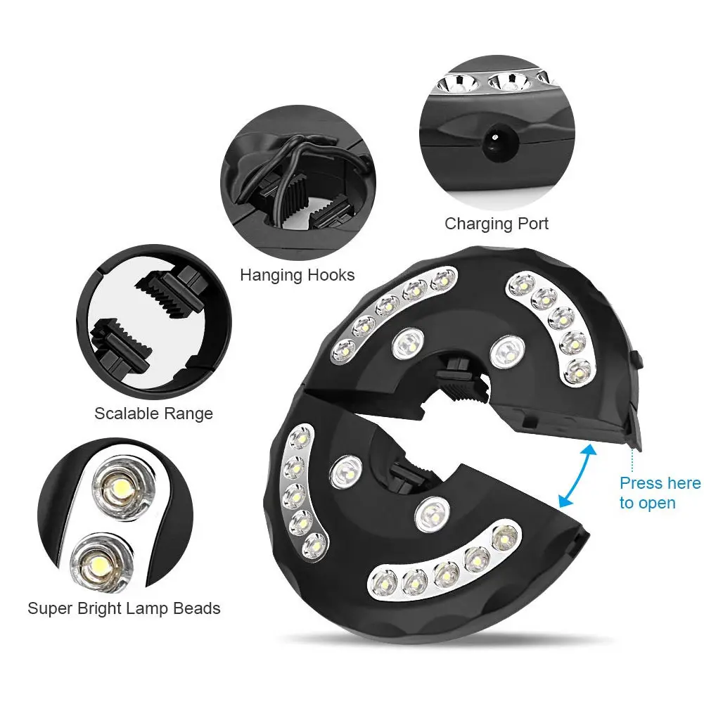Зонтик для внутреннего дворика с аккумулятором 24 светодиода| |