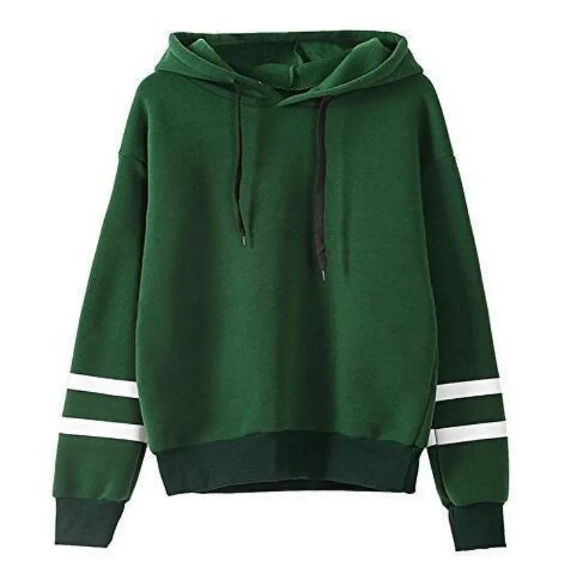 S-XXL модная осенне-зимняя женская толстовка с капюшоном завязками длинным рукавом