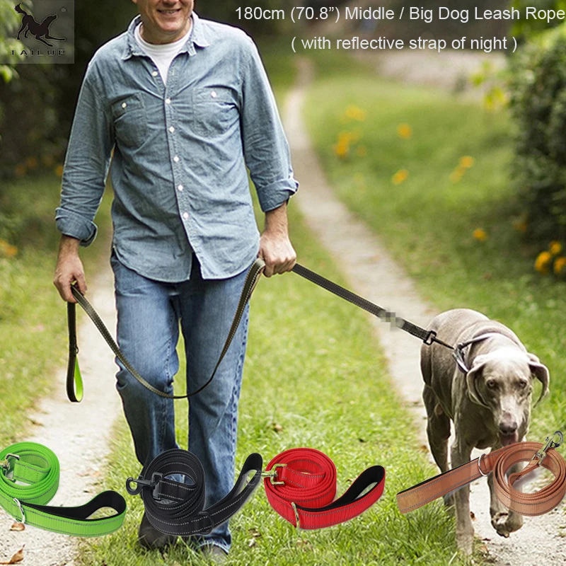 [Задняя часть] поводок для большой собаки 180 см двухслойный нейлоновый однотонный