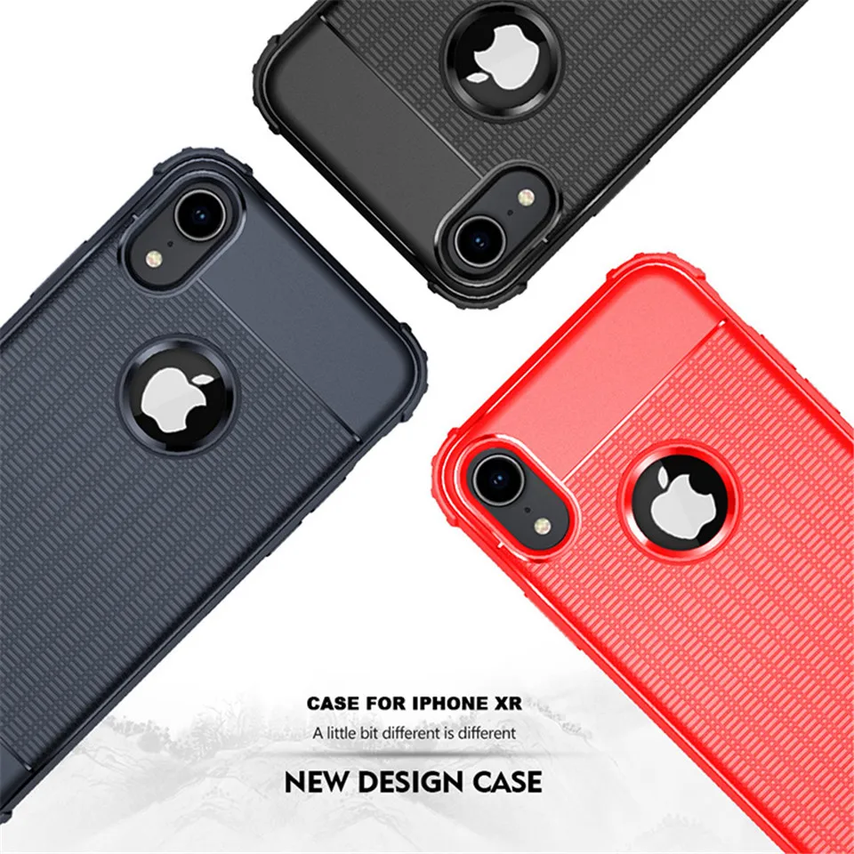 Анти-шок анти-отпечаток пальца Броня TPU чехол для iPhone XR XS MAX X SE 5 5S 6 6s 7 8 плюс Чехол