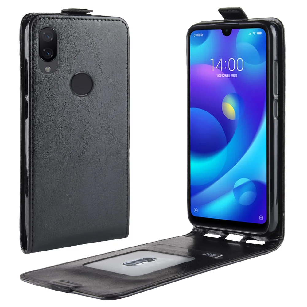 Чехол для телефона Xiaomi Mi Play откидная искусственная кожа силиконовая задняя