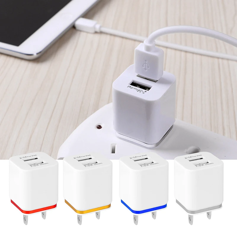 2 в 1 порт 3.1A USB зарядное устройство адаптер питания EU/US штекер устройство для зарядки из настенной розетки для дома и путешествий для телефона зарядное устройство мини размера для iphone samsung