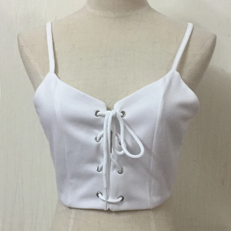 Модные летние пикантные Бюстье Растениеводство WhiteTops Для женщин короткие полые