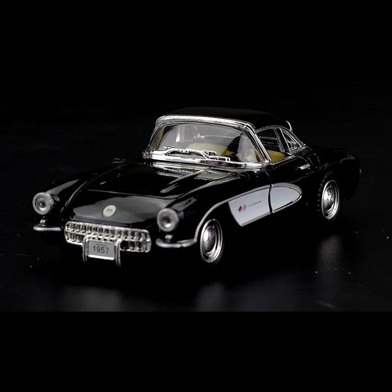 Kinsmart 1:34 1957 Corvette Classic Car Alloy Diecast Model Toy With Pull Back For Children Gifts Collection | Игрушки и хобби