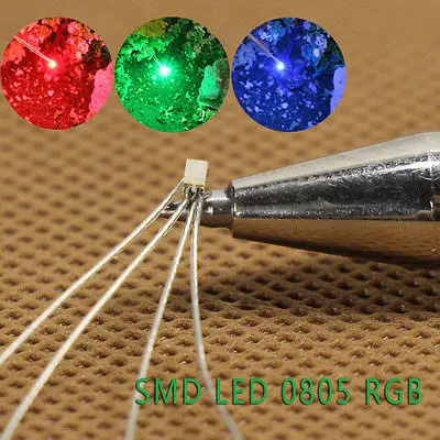 Evemodel T0805RGB 20 шт. предварительно припаянные микро маленькие Проводные выводы