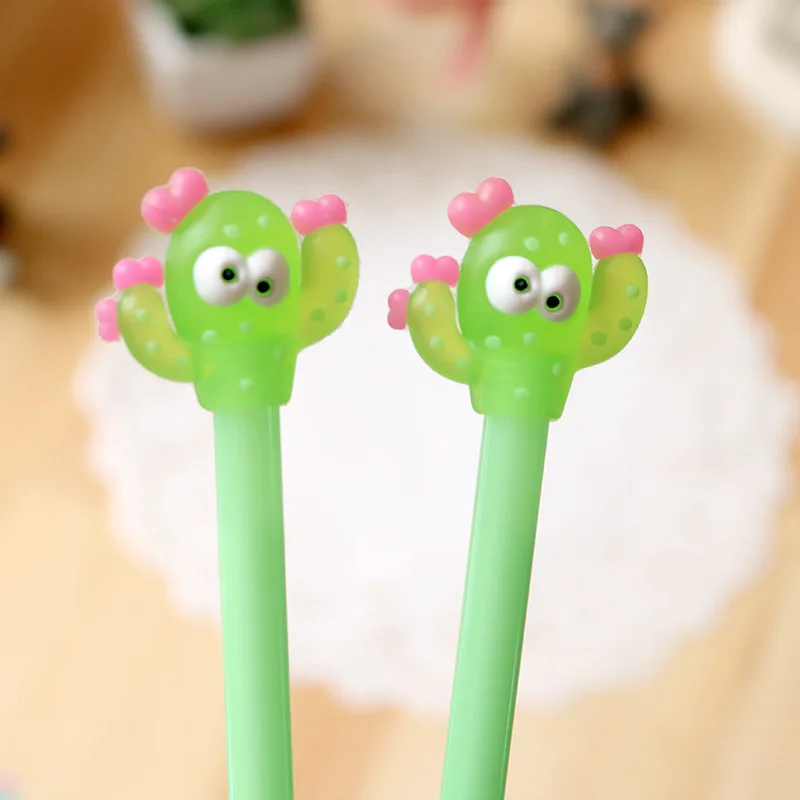 Завод кактус мягкие резиновые гелевые ручки кавайные канцелярские