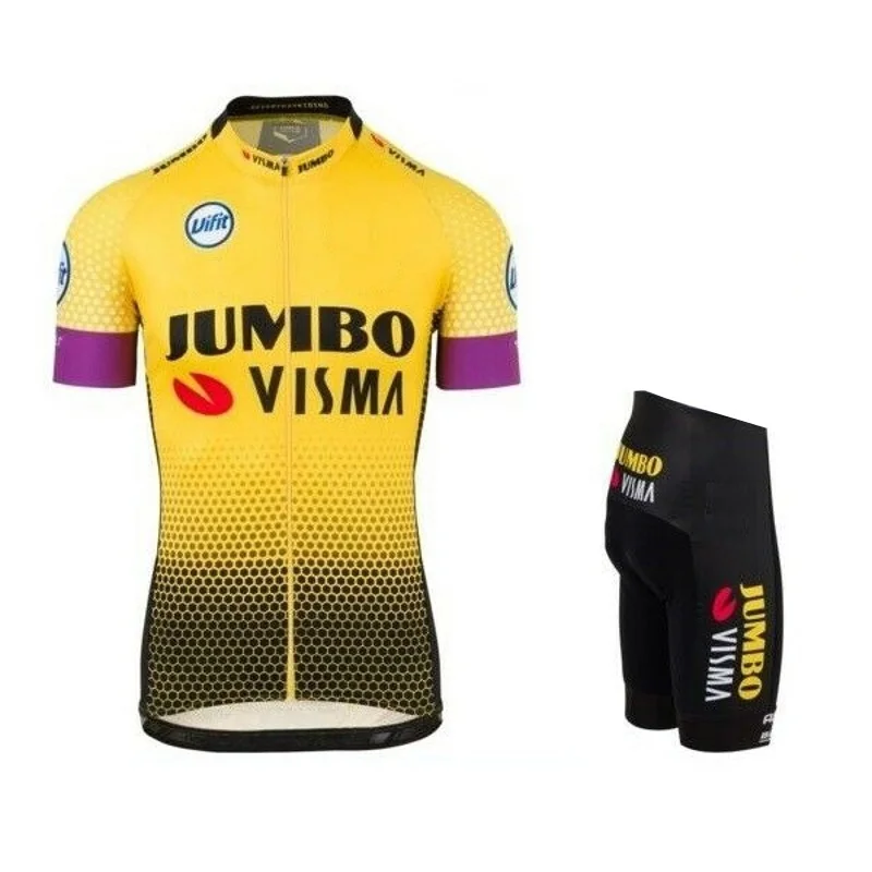 Pro team jumbo visma набор велосипедных футболок, мужской велосипедный Майо MTB Racing ropa Ciclismo, летняя быстросохнущая велосипедная ткань, гелевая подкладка