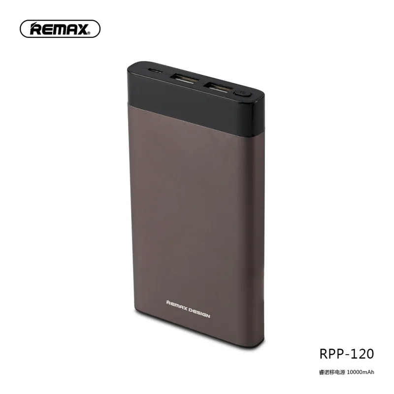 10000mAh Gray Remax 20000 мАч Внешний аккумулятор с двойным USB ЖК-дисплеем, портативное Внешнее зарядное устройство, внешний аккумулятор 10000 мАч для Xiaomi samsung huawei - Цвет: 10000mAh Gray