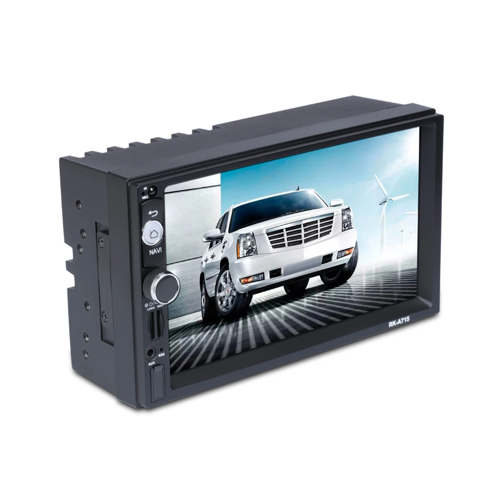 7 дюймов автомобильный проигрыватель Full HD 1080P 2DIN для Android 8,1 gps навигатор с WI-FI Набор беспроводной связи по стандарту Bluetooth вызовов с пультом дистанционного управления Управление