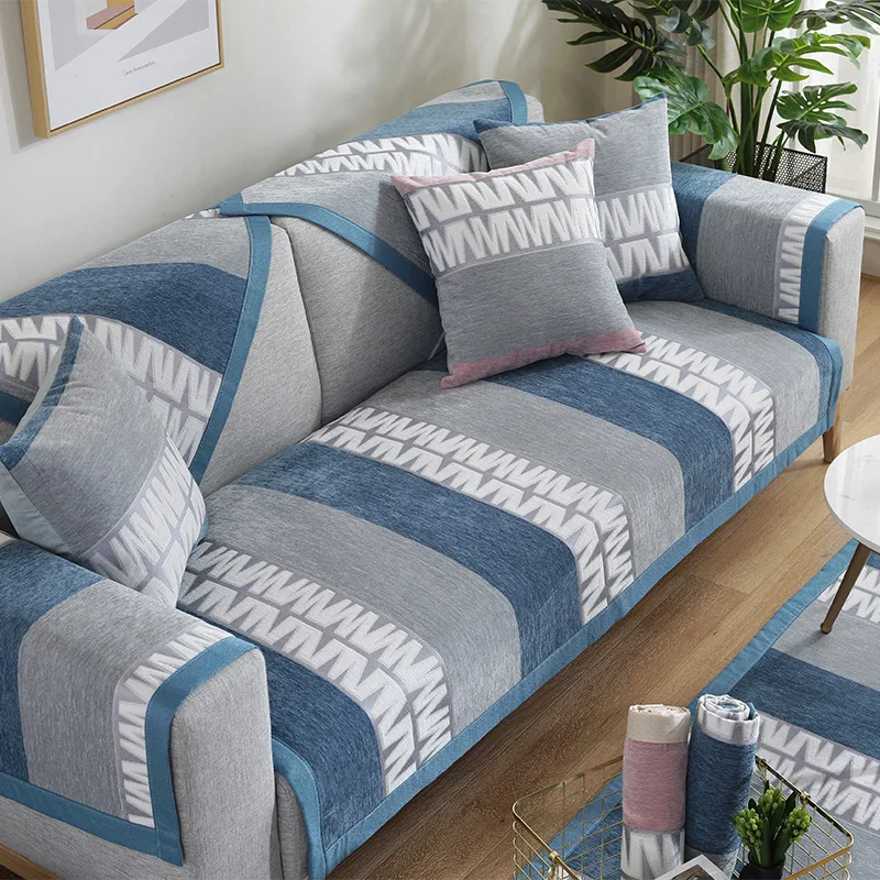 Цельнокроеное платье утолщенная ткань для диванов синель Жаккард Диван