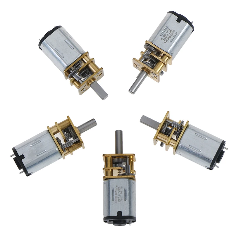 1 шт. миниатюрный металлический редукторный двигатель постоянного тока 100 в с