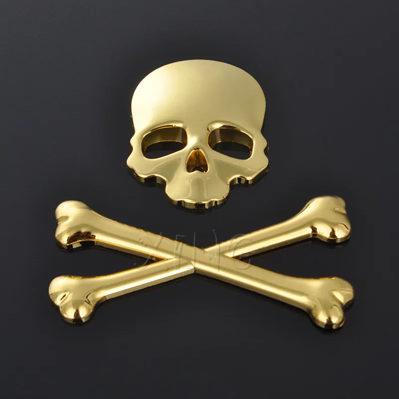 Мода автомобиля стикер призрак &quotскелетная&quot Crossbone мотоцикл эмблемы Авто